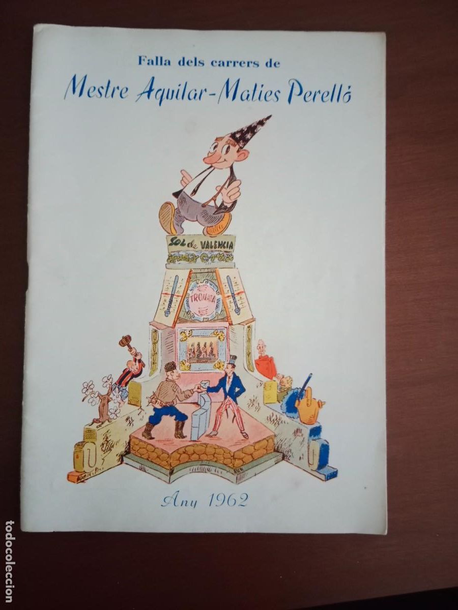 Folhetos de turismo: LLIBRET FALLA MAESTRO / MESTRE AGUILAR - MATIAS / MATIES PERELLO - FALLAS DE VALENCIA 1962