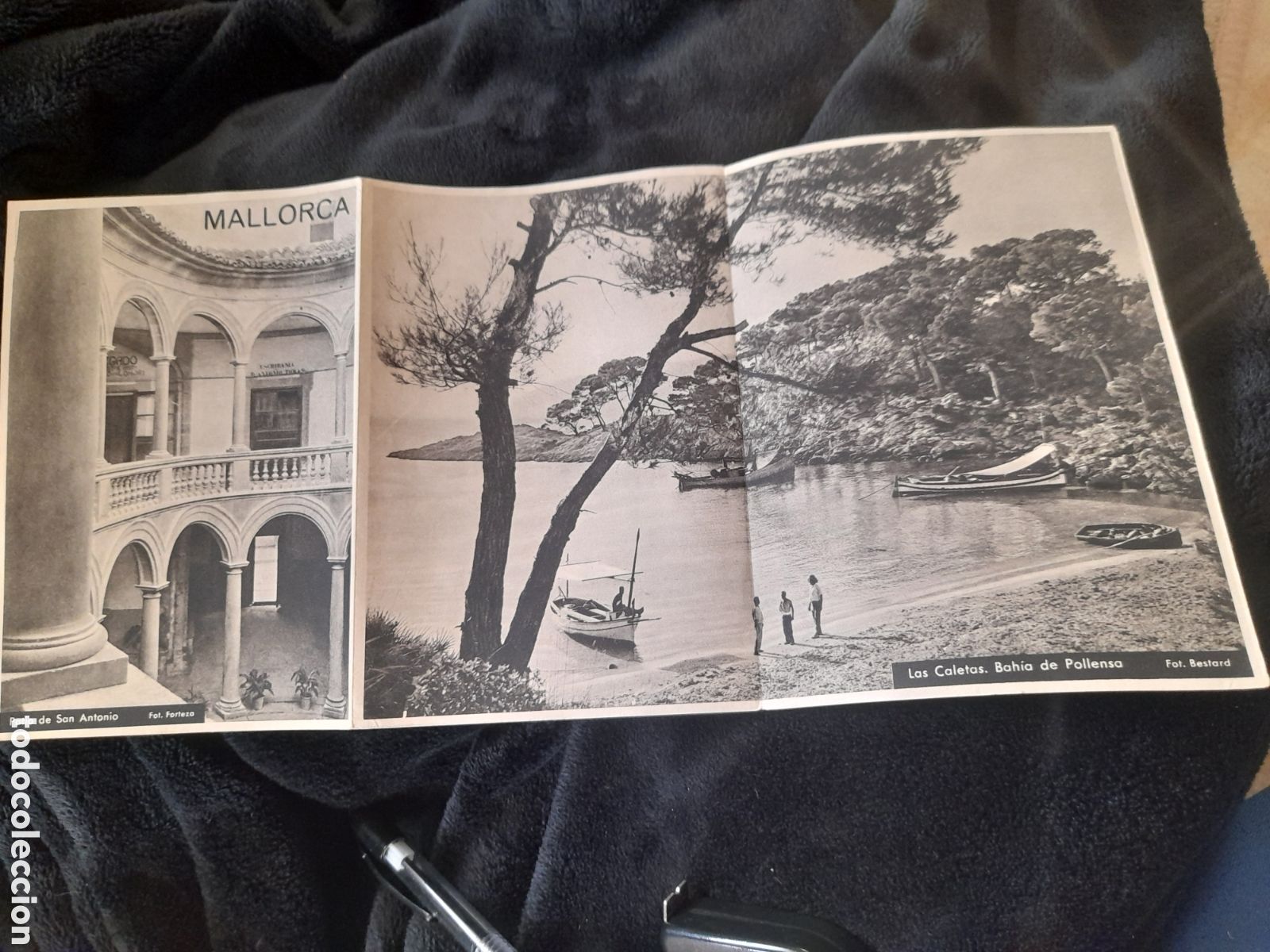 Folhetos de turismo: Antiguo folleto tur&iacute;stico de Palma de Mallorca