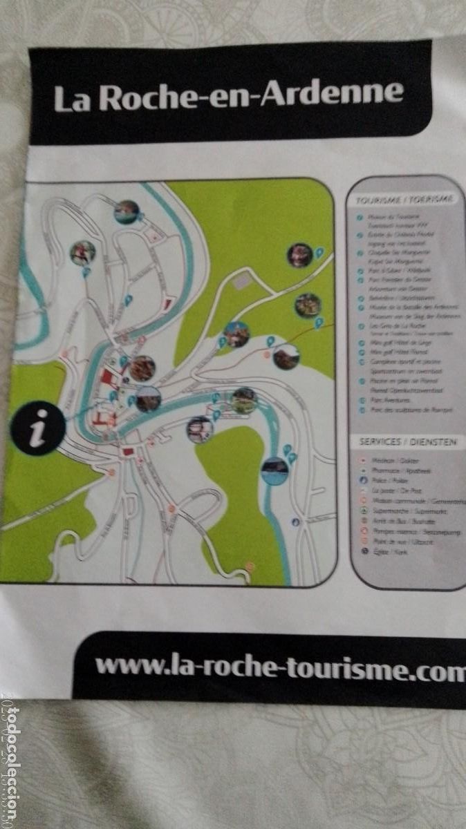 Folhetos de turismo: Mapa La Roche-en-Ardenne Belgica