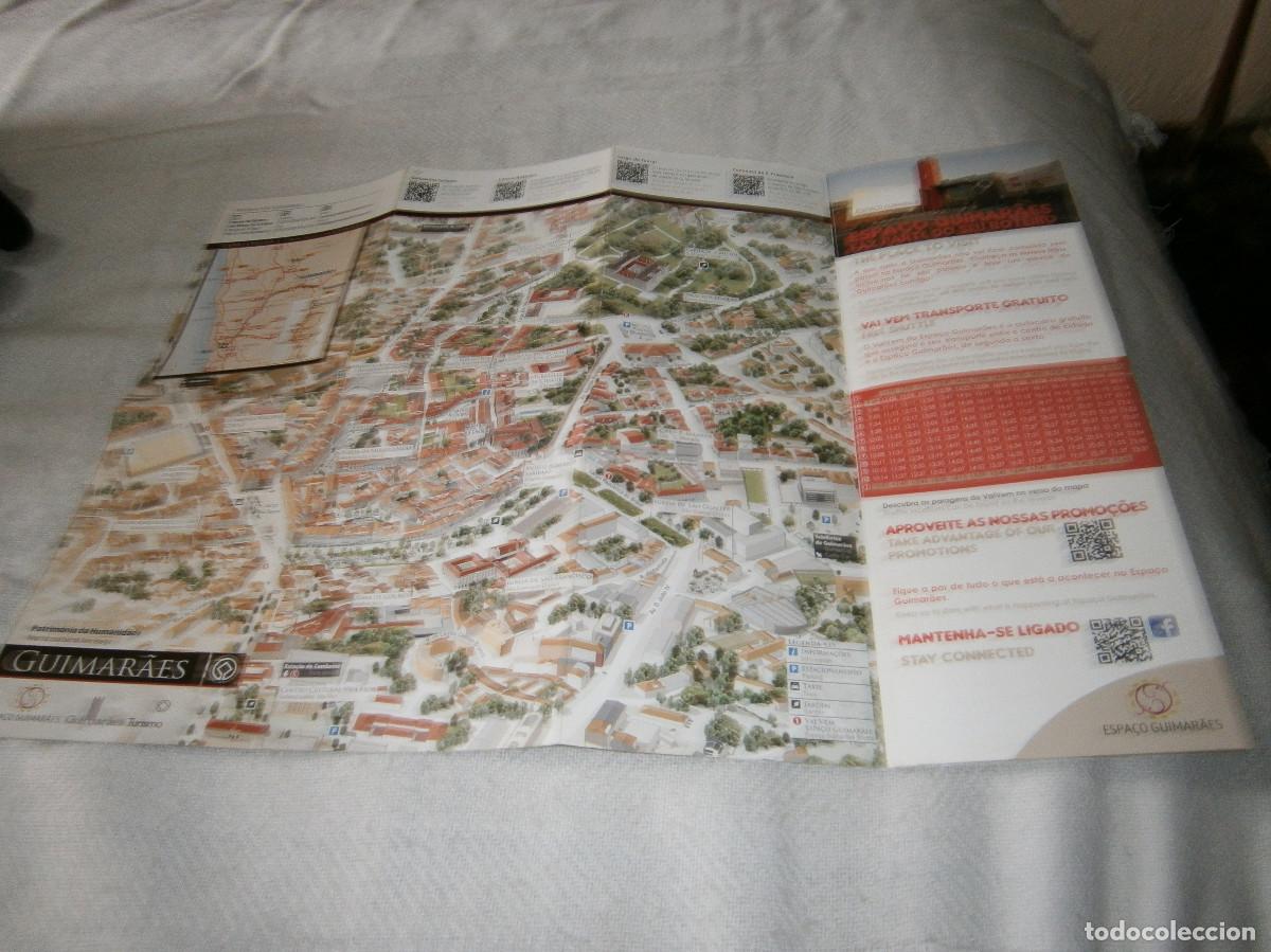 Tourismusbrosch&uuml;ren: folleto guia turistica con plano-mapa de Guimaraes - Portugal