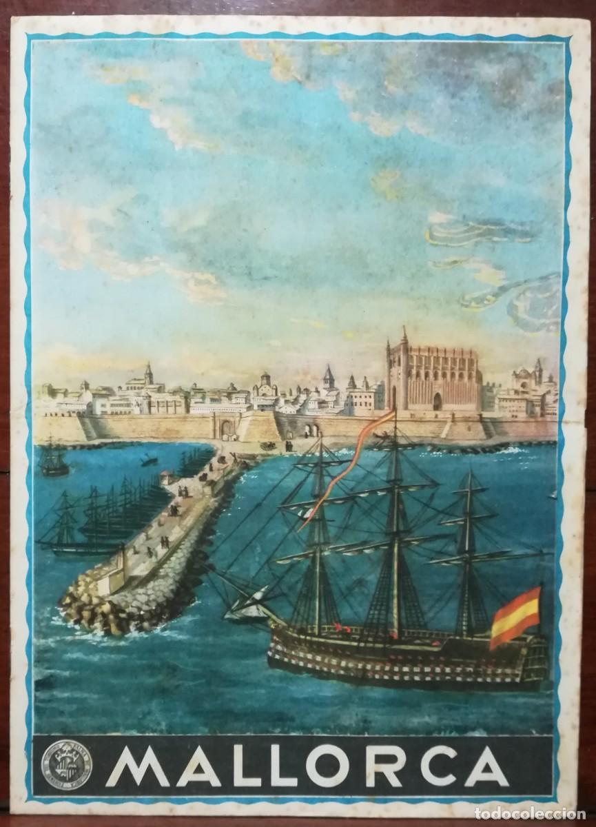 Folhetos de turismo: MALLORCA, FOLLETO TUR&Iacute;STICO - A&Ntilde;OS 40 / 50 - PLANO, MAPAS, FOTOS... - ED.FOMENTO TURISMO - PJRB