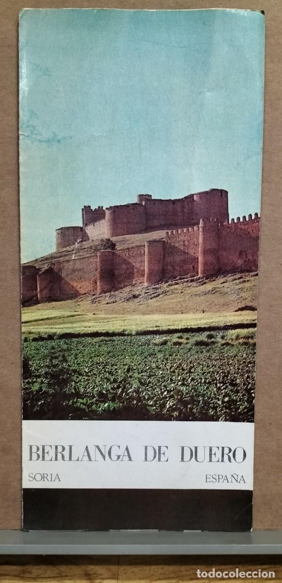 Tourismusbrosch&uuml;ren: FOLLETO TUR&Iacute;STICO DE BERLANGA DE DUERO (SORIA), TR&Iacute;PTICO, 1971