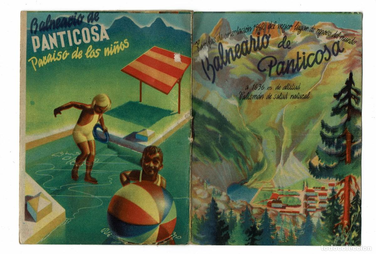 Tourismusbrosch&uuml;ren: Cat&aacute;logo Publicidad Balneario de Panticosa / Huesca / tarifas, etc. / A&ntilde;o 1942 Paraiso de los ni&ntilde;os