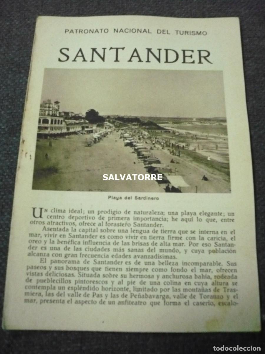 Folhetos de turismo: PATRONATO NACIONAL DE TURISMO REPUBLICA ESP&Agrave;&Ntilde;&Oacute;LA SANTANDER