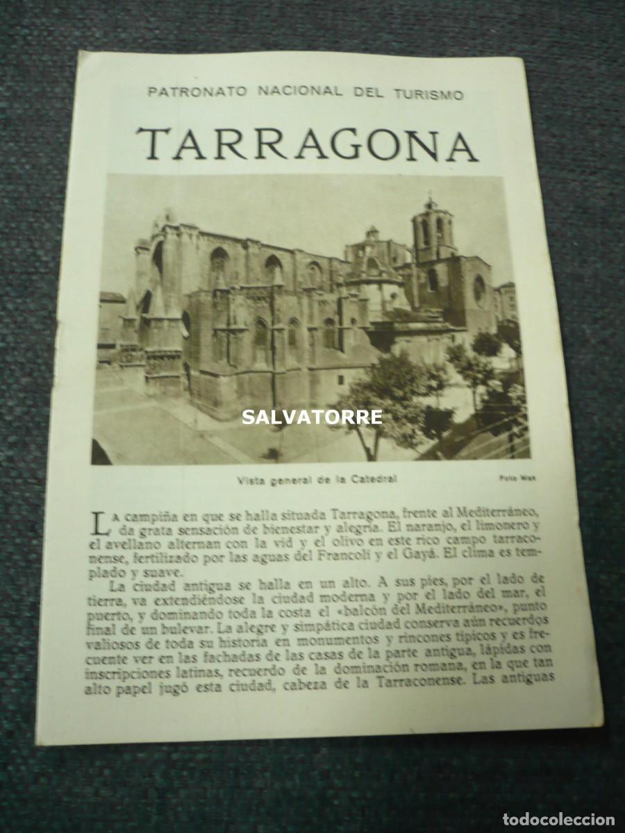 Folhetos de turismo: PATRONATO NACIONAL DE TURISMO REPUBLICA ESP&Agrave;&Ntilde;&Oacute;LA TARRAGONA