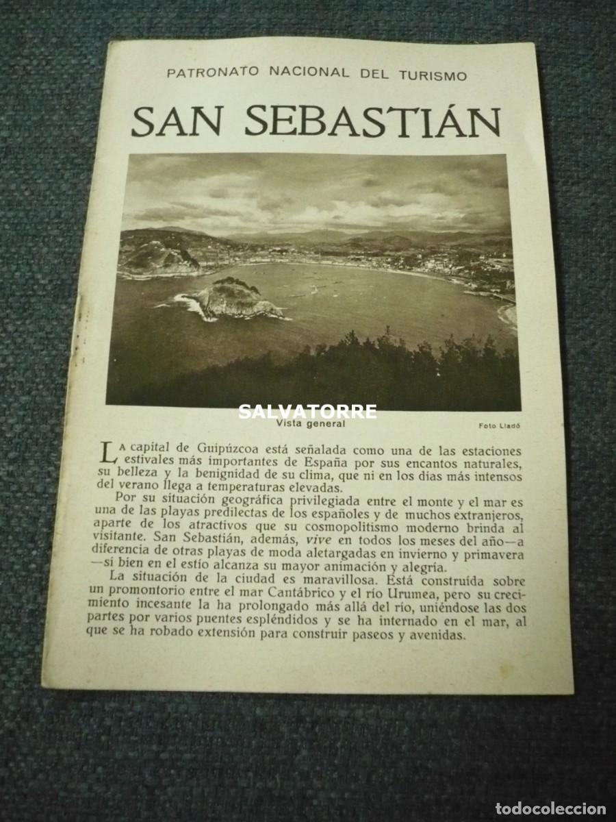 Folhetos de turismo: PATRONATO NACIONAL DE TURISMO REPUBLICA ESP&Agrave;&Ntilde;&Oacute;LA SAN SEBASTIAN
