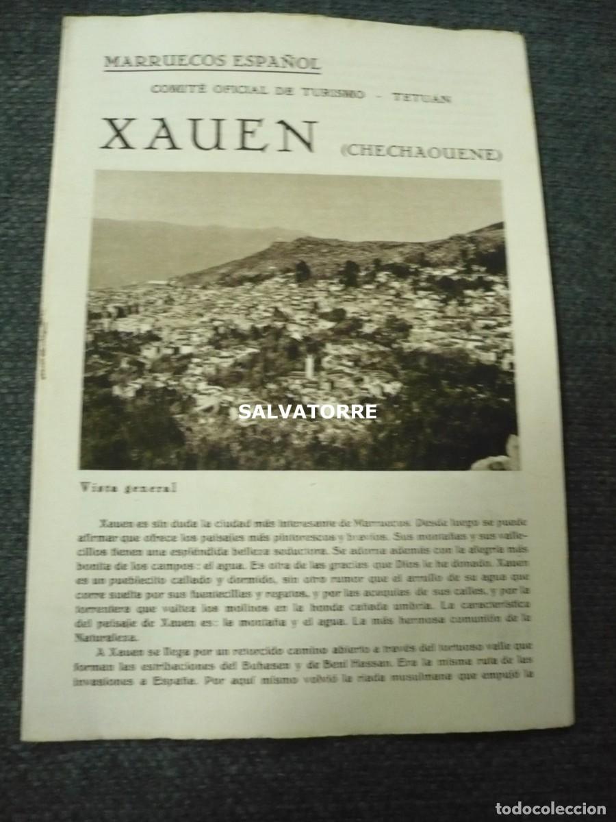 Folhetos de turismo: PATRONATO NACIONAL DE TURISMO REPUBLICA ESP&Agrave;&Ntilde;&Oacute;LA XAUEN CHECHAOUENE TETUAN