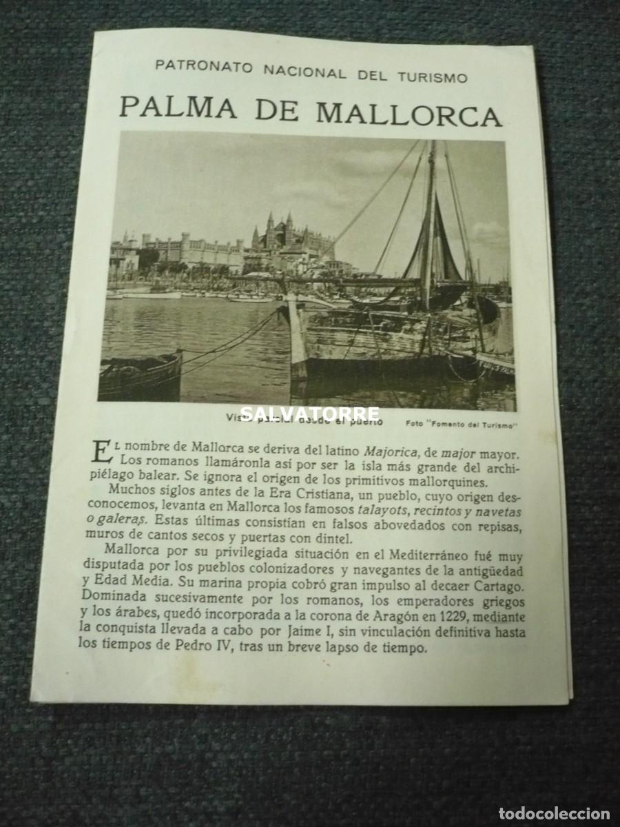 Folhetos de turismo: PATRONATO NACIONAL DE TURISMO REPUBLICA ESP&Agrave;&Ntilde;&Oacute;LA PALMA DE MALLORCA