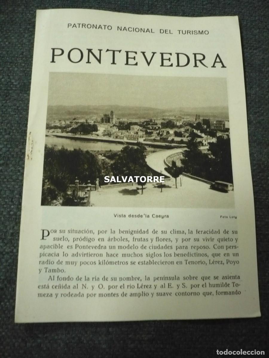 Folhetos de turismo: PATRONATO NACIONAL DE TURISMO REPUBLICA ESP&Agrave;&Ntilde;&Oacute;LA PONTEVEDRA