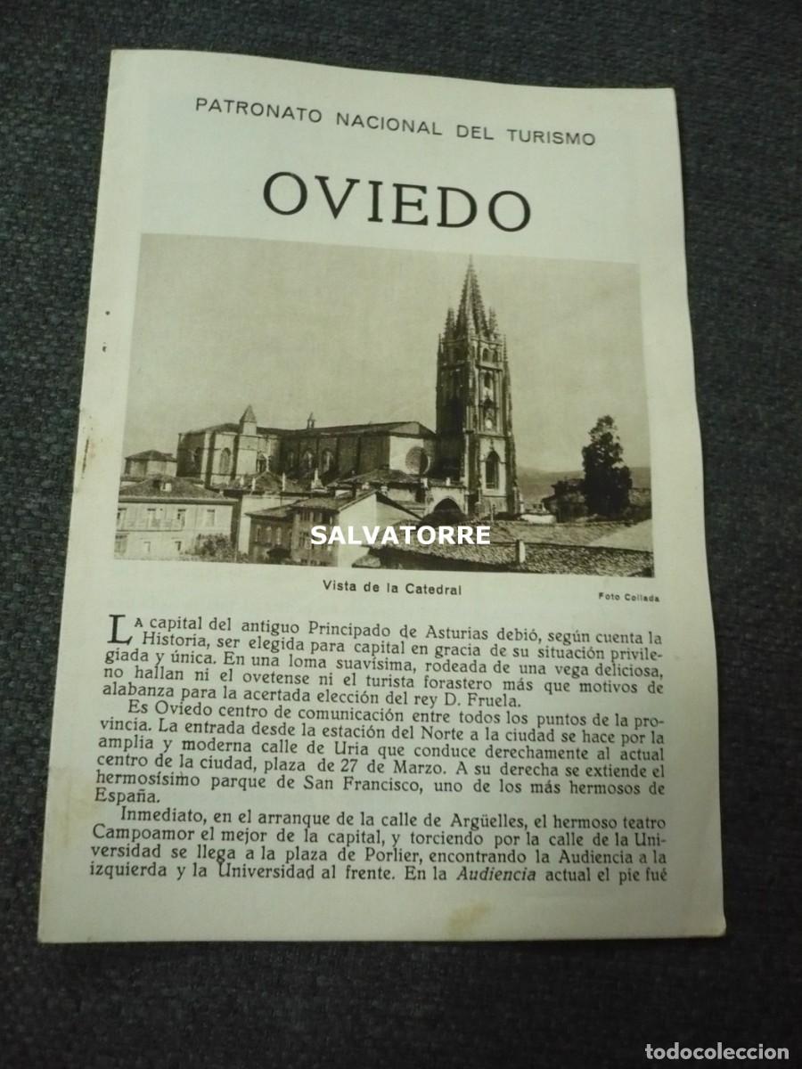 Folhetos de turismo: PATRONATO NACIONAL DE TURISMO REPUBLICA ESP&Agrave;&Ntilde;&Oacute;LA OVIEDO