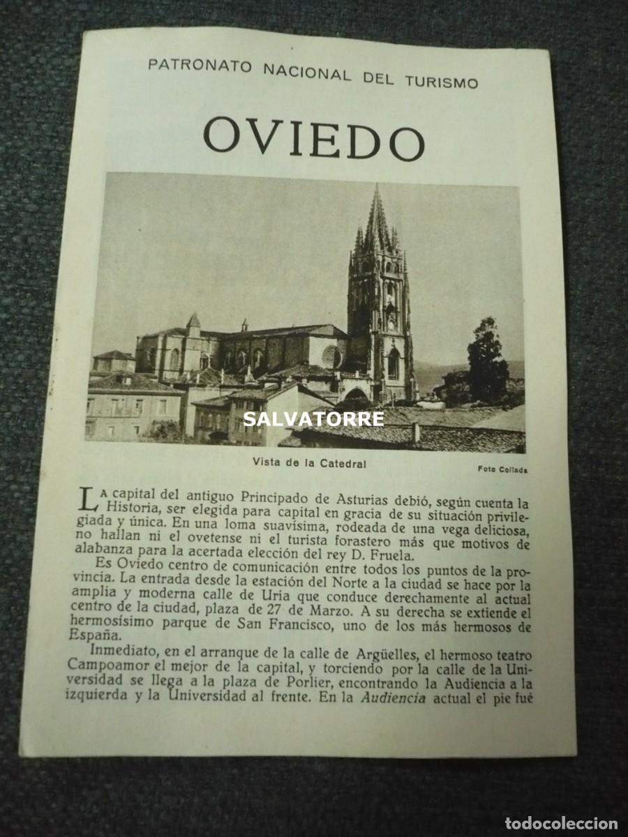Folhetos de turismo: PATRONATO NACIONAL DE TURISMO REPUBLICA ESP&Agrave;&Ntilde;&Oacute;LA OVIEDO