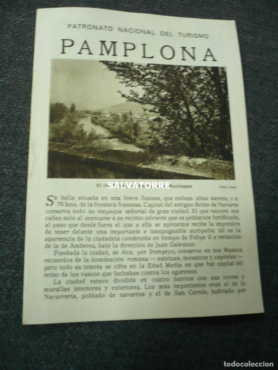 Folhetos de turismo: PATRONATO NACIONAL DE TURISMO REPUBLICA ESP&Agrave;&Ntilde;&Oacute;LA PAMPLONA