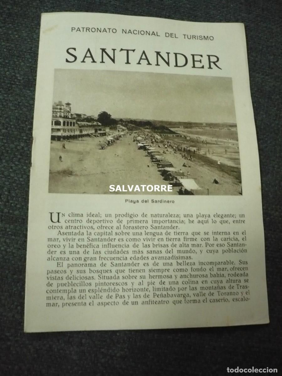 Folhetos de turismo: PATRONATO NACIONAL DE TURISMO REPUBLICA ESP&Agrave;&Ntilde;&Oacute;LA SANTANDER