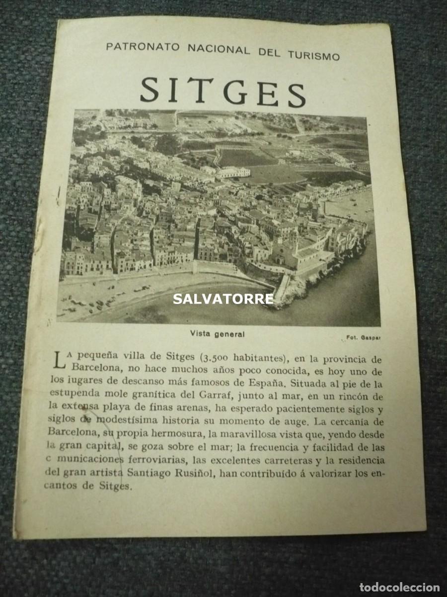 Folhetos de turismo: PATRONATO NACIONAL DE TURISMO REPUBLICA ESP&Agrave;&Ntilde;&Oacute;LA SITGES