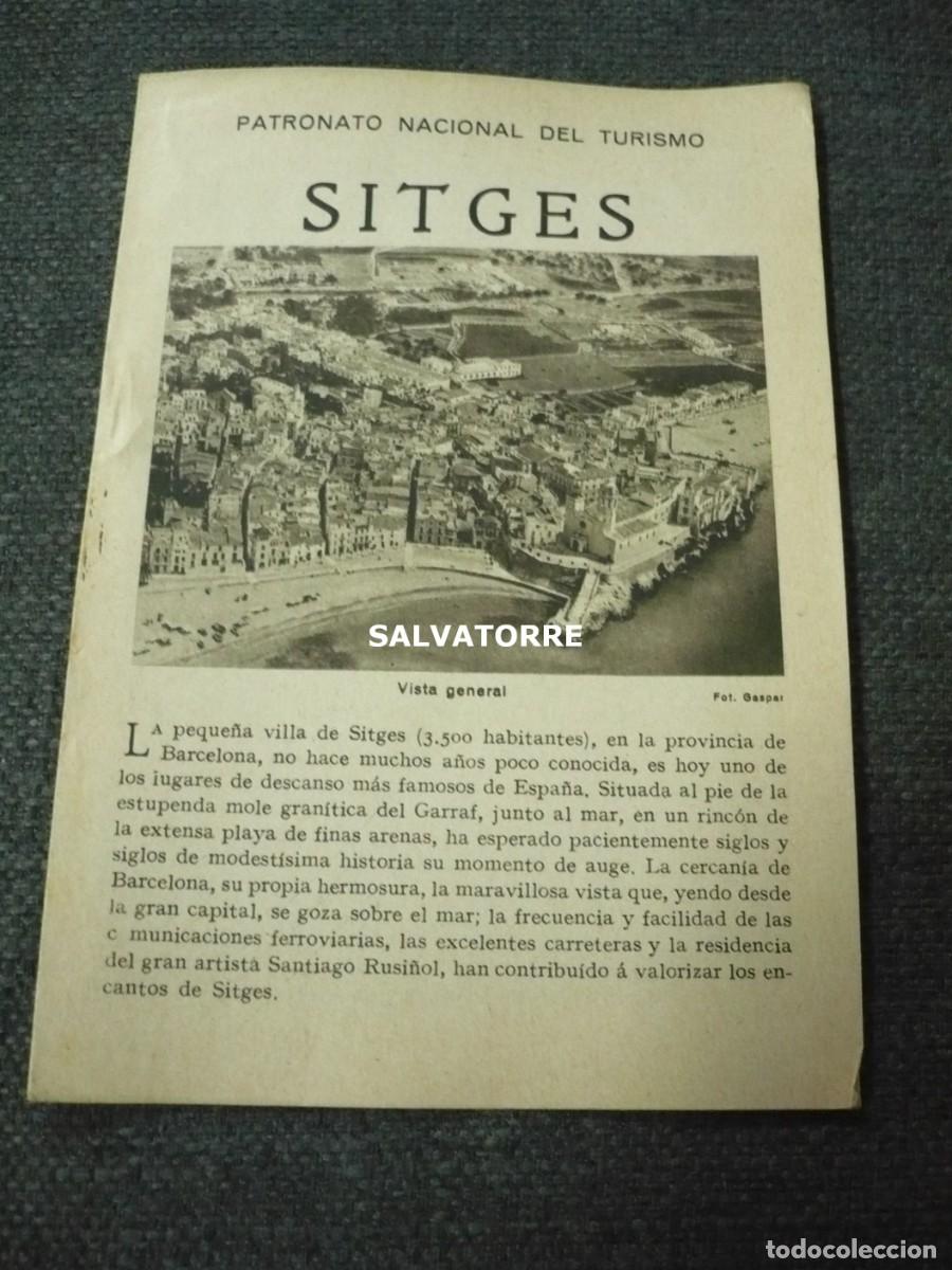 Folhetos de turismo: PATRONATO NACIONAL DE TURISMO REPUBLICA ESP&Agrave;&Ntilde;&Oacute;LA SITGES