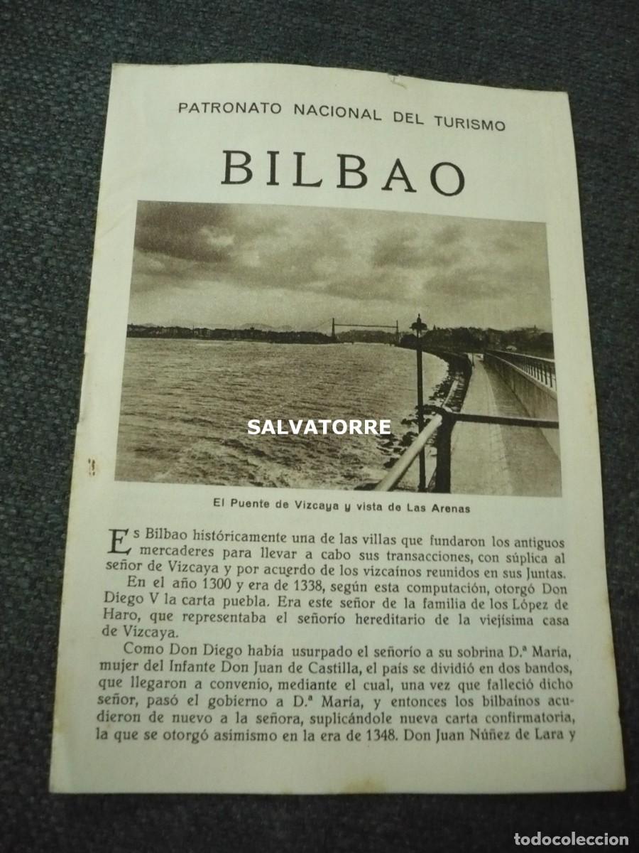 Folhetos de turismo: PATRONATO NACIONAL DE TURISMO REPUBLICA ESP&Agrave;&Ntilde;&Oacute;LA BILBAO