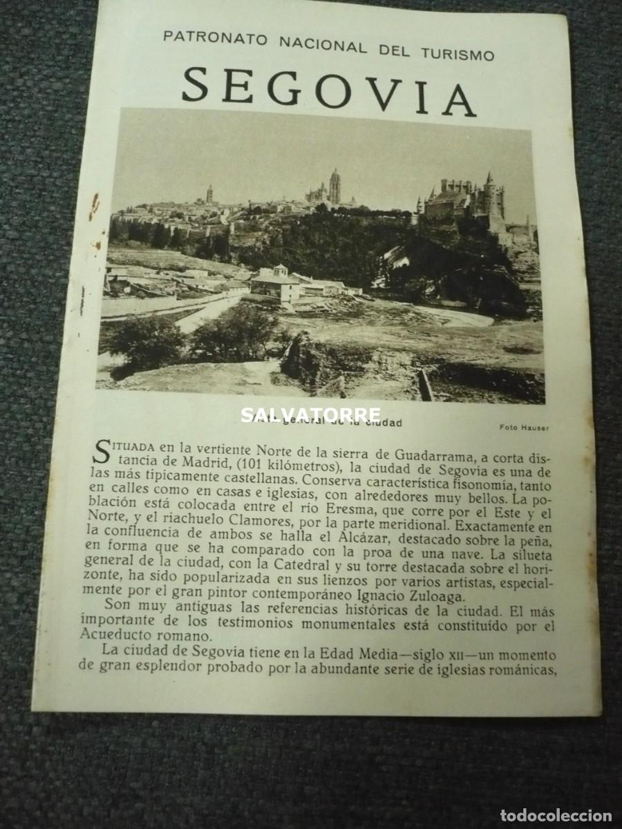 Folhetos de turismo: PATRONATO NACIONAL DE TURISMO REPUBLICA ESP&Agrave;&Ntilde;&Oacute;LA SEGOVIA