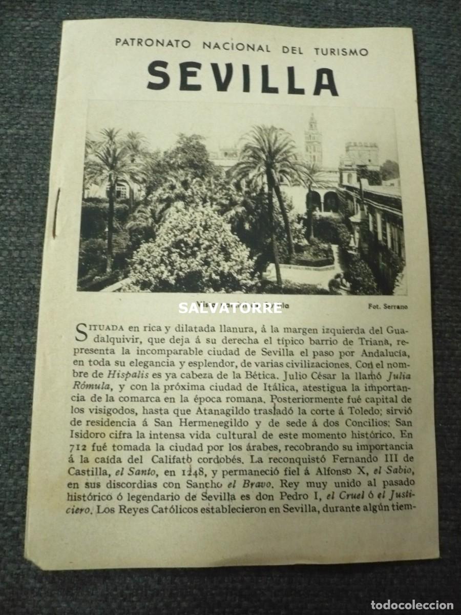 Tourismusbrosch&uuml;ren: PATRONATO NACIONAL DE TURISMO REPUBLICA ESP&Agrave;&Ntilde;&Oacute;LA SEVILLA