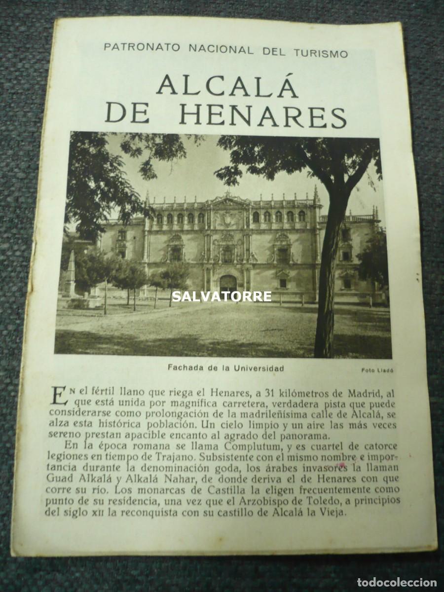 Folhetos de turismo: PATRONATO NACIONAL DE TURISMO REPUBLICA ESP&Agrave;&Ntilde;&Oacute;LA ALCAL&Aacute; DE HENARES