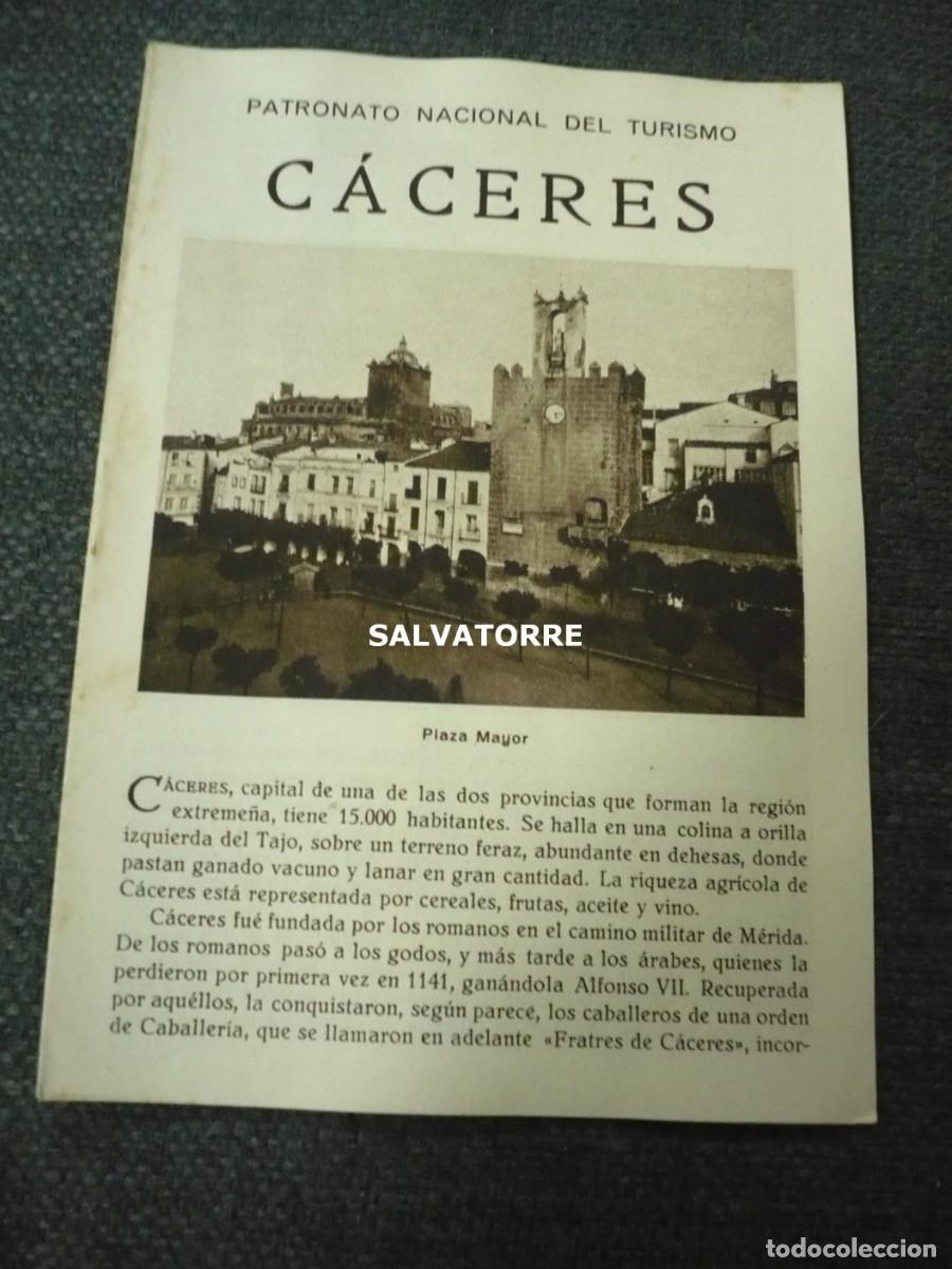 Folhetos de turismo: PATRONATO NACIONAL DE TURISMO REPUBLICA ESP&Agrave;&Ntilde;&Oacute;LA C&Aacute;CERES