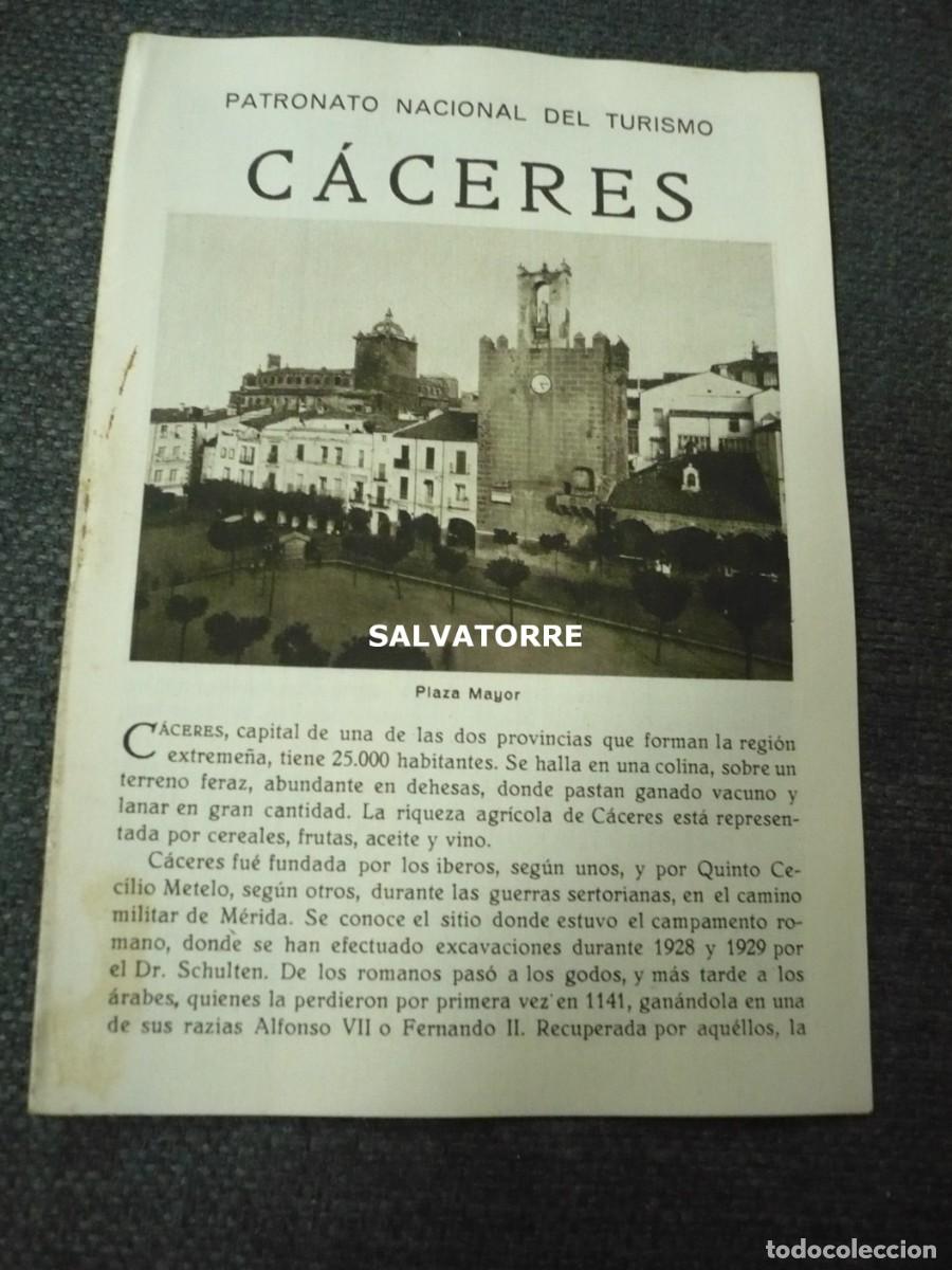Folhetos de turismo: PATRONATO NACIONAL DE TURISMO REPUBLICA ESP&Agrave;&Ntilde;&Oacute;LA C&Aacute;CERES