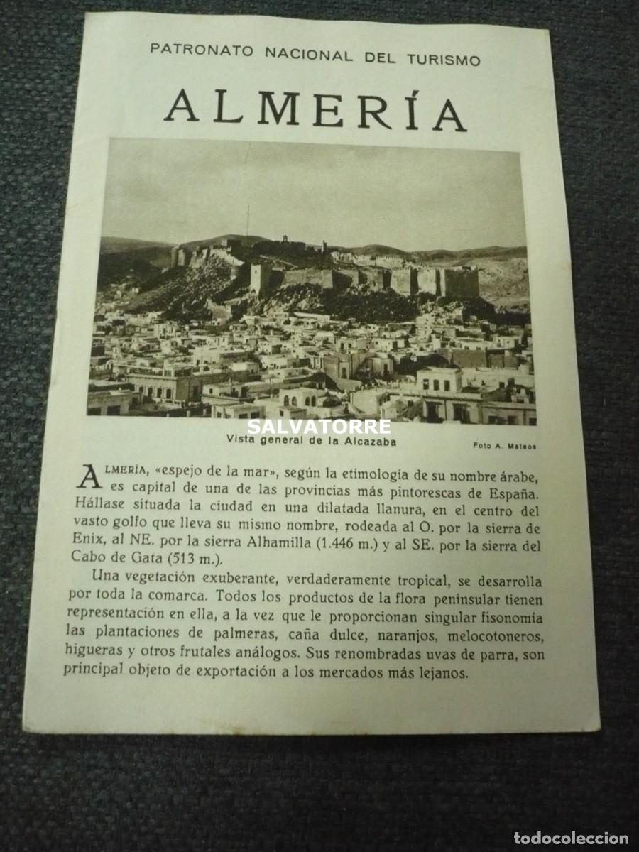 Folhetos de turismo: PATRONATO NACIONAL DE TURISMO REPUBLICA ESP&Agrave;&Ntilde;&Oacute;LA ALMERIA