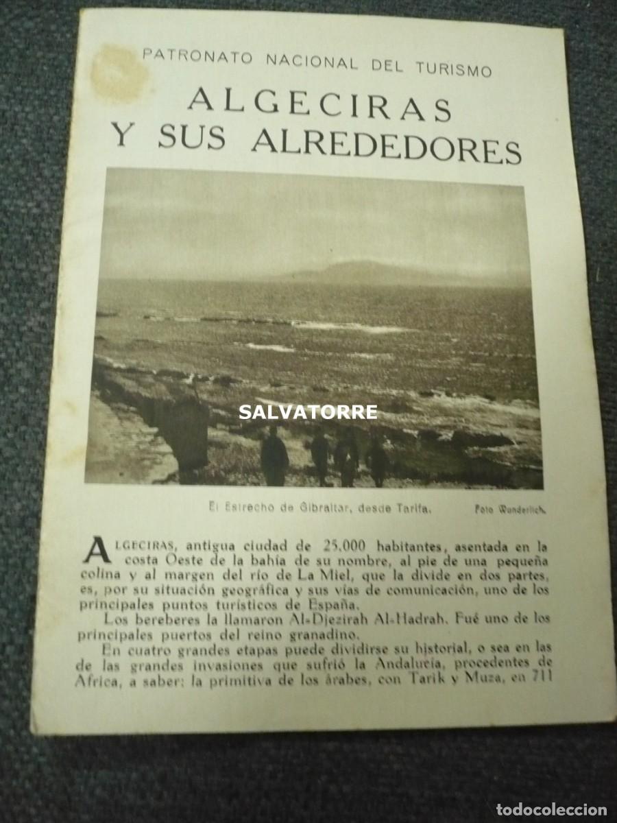 Folhetos de turismo: PATRONATO NACIONAL DE TURISMO REPUBLICA ESP&Agrave;&Ntilde;&Oacute;LA ALGECIRAS Y SUS ALREDEDORES