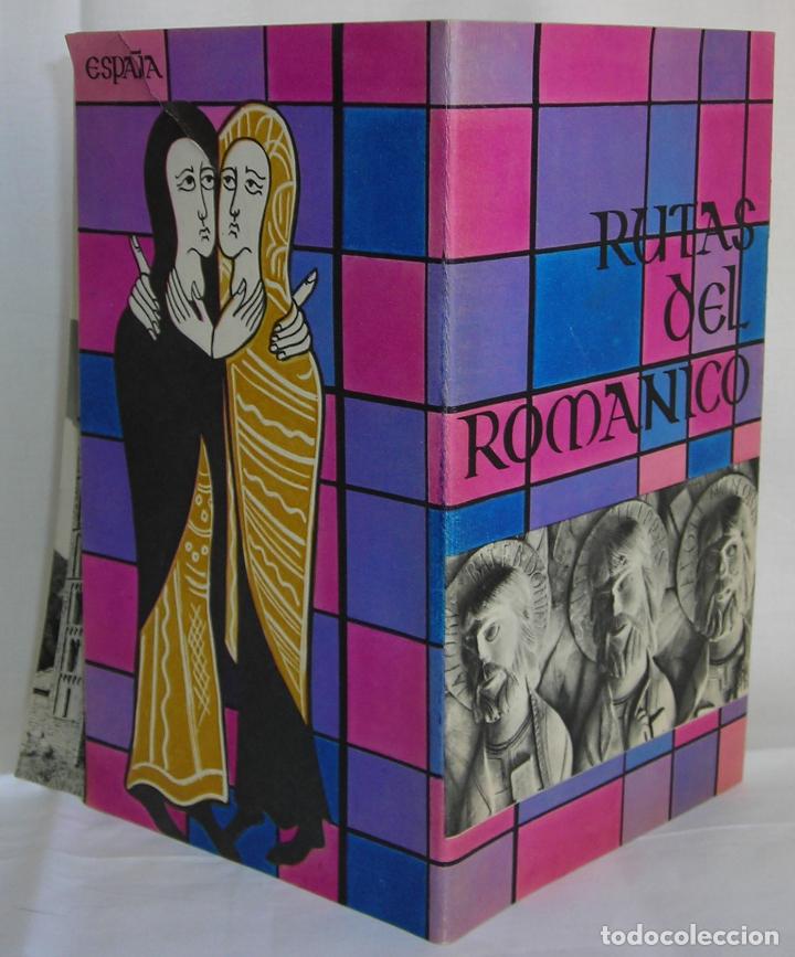 Folhetos de turismo: Rutas del rom&aacute;nico folleto Direcci&oacute;n General Turismo Camino de Santiago Rom&aacute;nico Catal&aacute;n Castellano