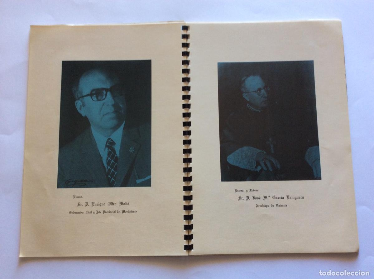 Folletos de turismo: PROGRAMA LIBRO CINQUANTENARI CORONACI&Oacute; VERGE DE LA SALUT 1925 1975 ALGEMES&Iacute; VALENCIA - Foto 4