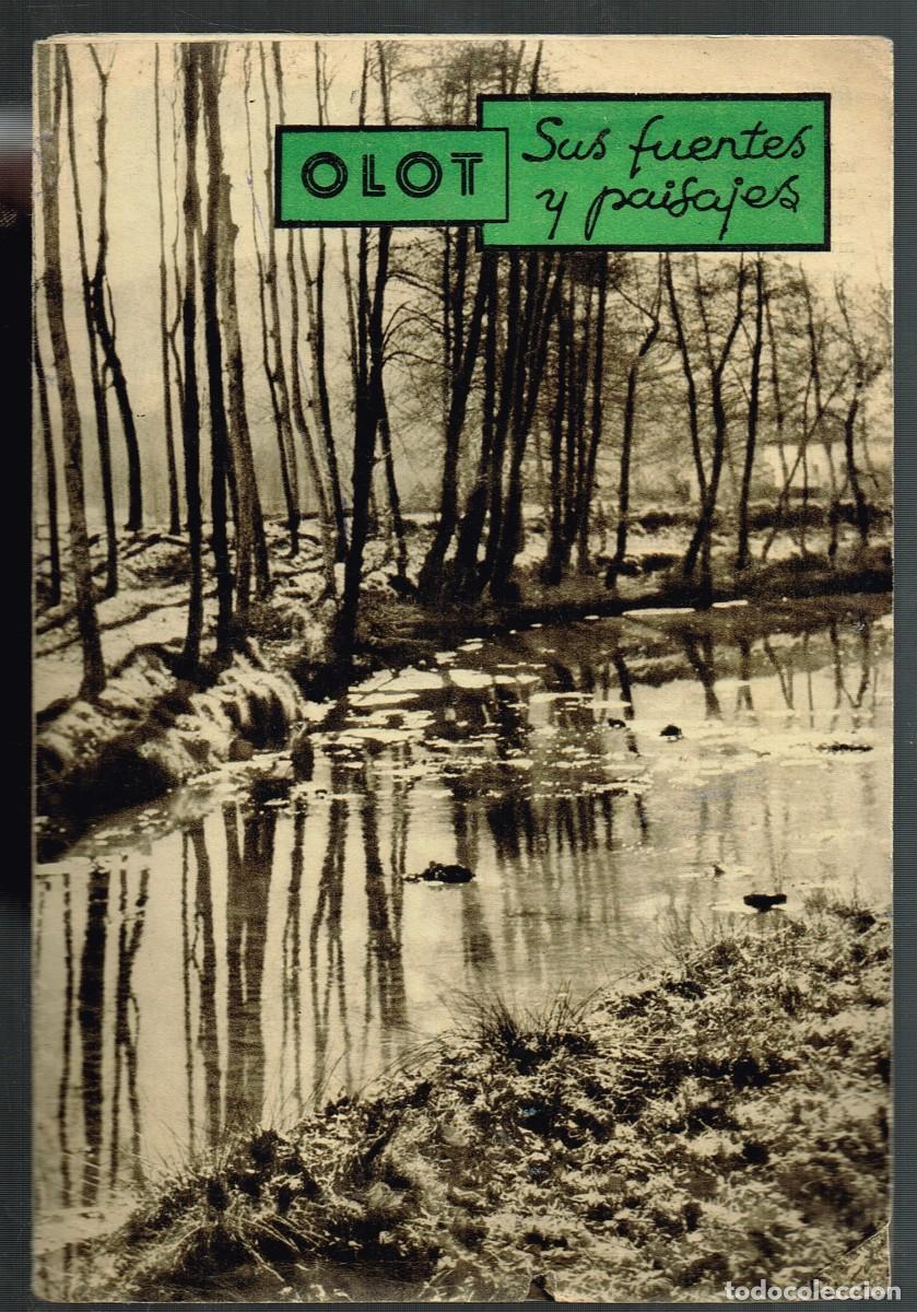 Travel Brochures: 60&acute;s ca. FOLLETO &rdquo;OLOT SUS FUENTES Y PAISAJES&rdquo; - FOTOS, TEXTO, PEQUE&Ntilde;O PLANO COMUNICACIONES (1)