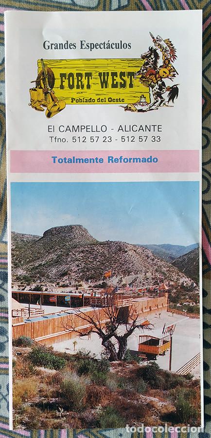 Brochures de tourisme: Folleto FORT WEST Poblado del Oeste - El Campello - Alicante