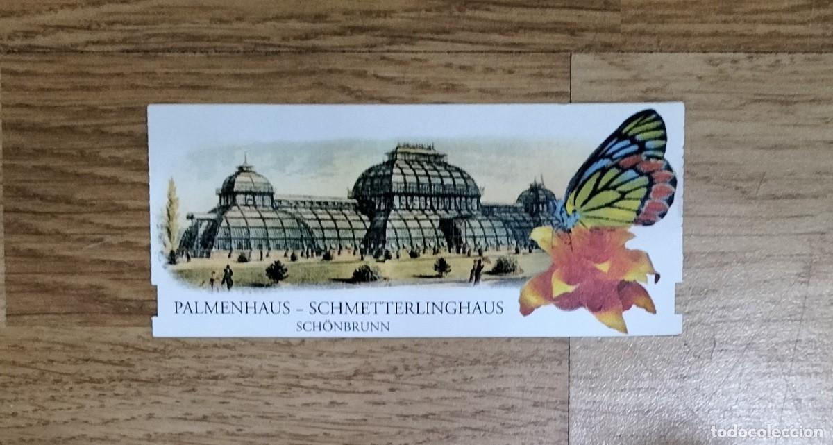 Tourismusbrosch&uuml;ren: ENTRADA AL BUNDESGARTEN SCHONBRUNN, PALMENHAUS - SCHMETTERLINGHAUS, ALEMANIA, 1996