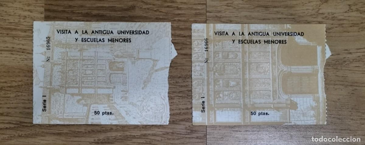 Tourismusbrosch&uuml;ren: 2 ENTRADAS A LA ANTIGUA UNIVERSIDAD Y ESCUELAS MENORES DE SALAMANCA