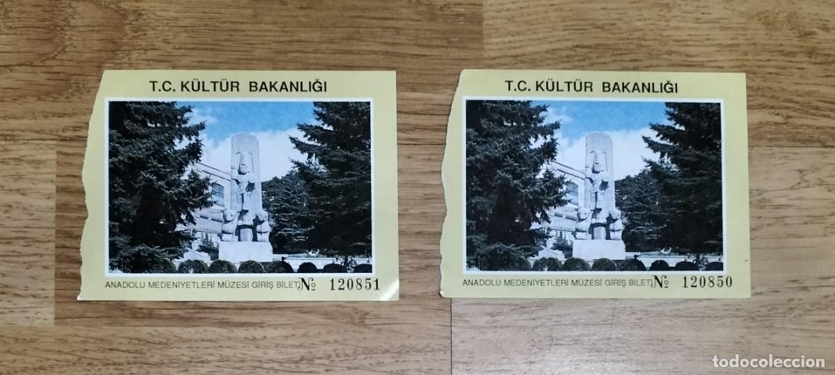 Tourismusbrosch&uuml;ren: 2 ENTRADAS AL T.C. KULTUR BAKANLIGI (TURQU&Iacute;A)