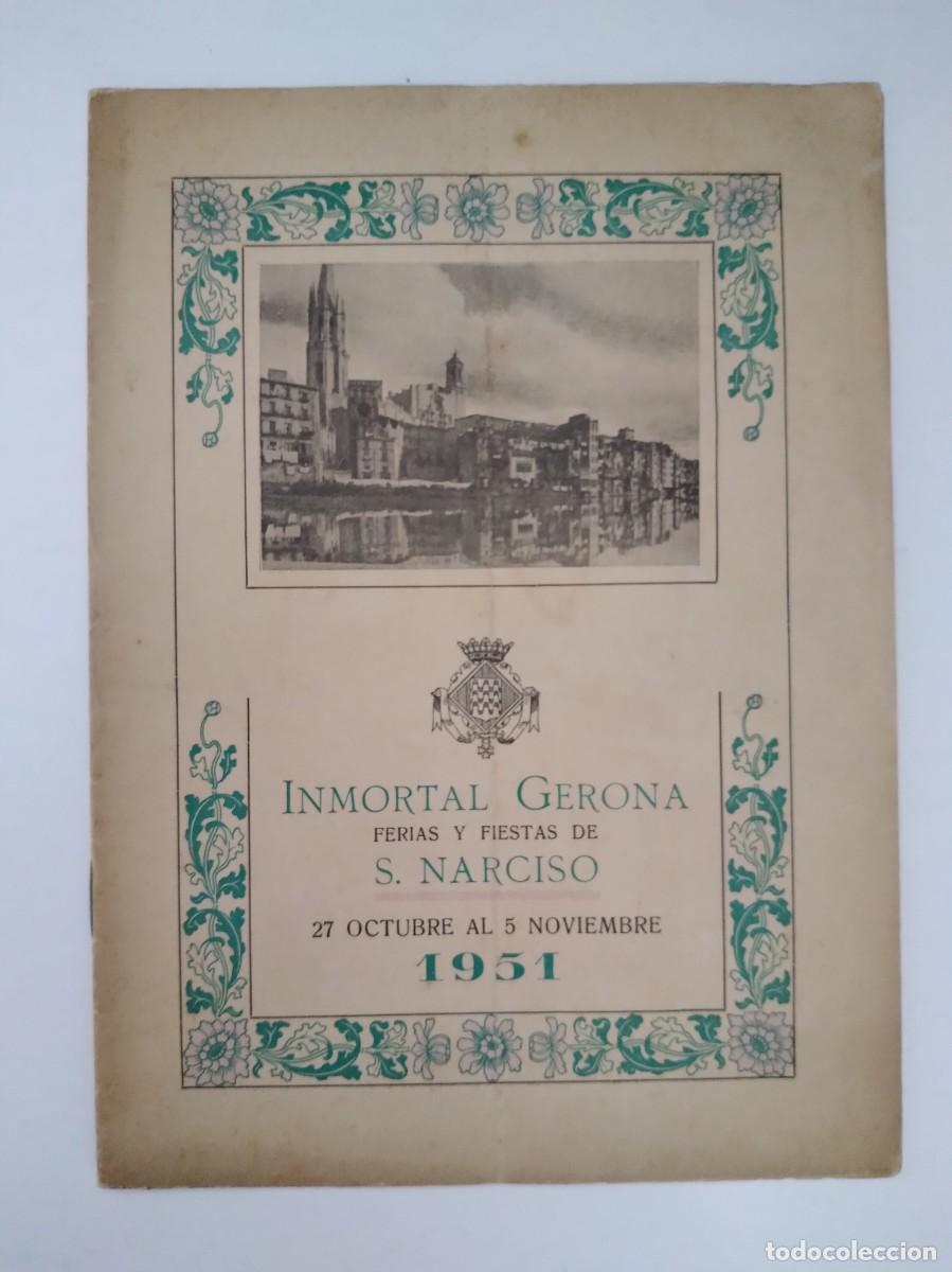 Brochures de tourisme: PROGRAMA FERIAS Y FIESTAS INMORTAL CIUDAD DE GERONA GIRONA OCTUBRE 1951