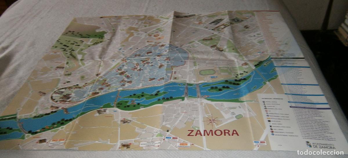 Travel Brochures: folleto guia y mapa de Zamora en espa&ntilde;ol e ingles