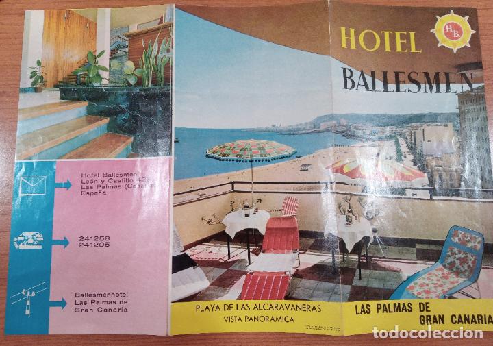Foglietti di turismo: FOLLETO DE TURISMO HOTEL BALLESMEN, LAS PALMAS DE GRAN CANARIA, ISLAS CANARIAS