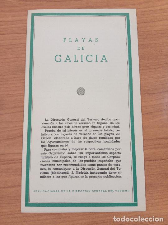 Foglietti di turismo: FOLLETO TURISMO PLAYAS DE GALICIA. INFORMACI&Oacute;N SOBRE PLAYAS, RESTAURANTES Y HOTELES