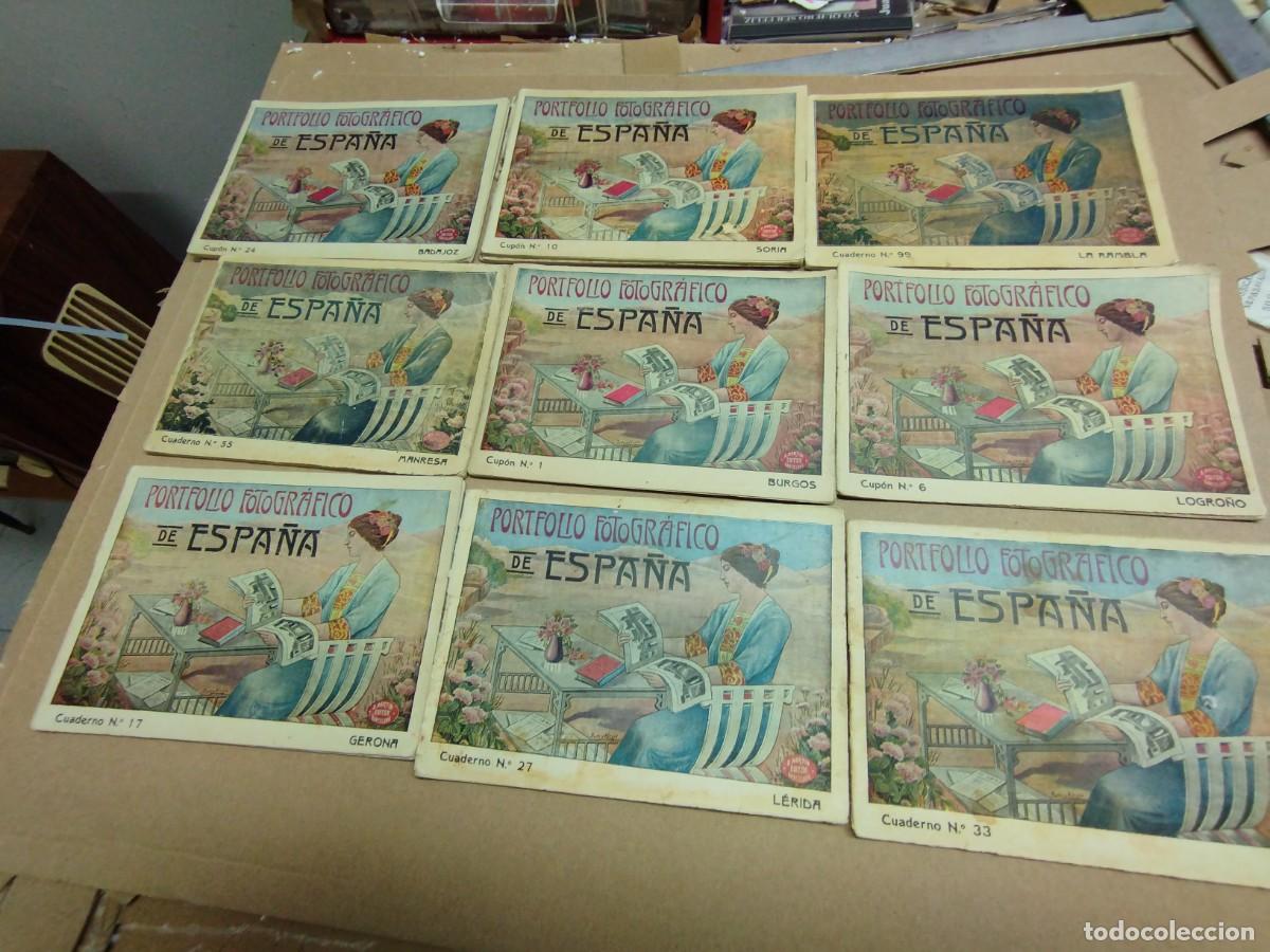 Travel Brochures: 9 portfolio fotogr&aacute;fico de Espa&ntilde;a. Burgos Badajoz Manresa Soria La rambla Logro&ntilde;o Gerona L&eacute;rida Leon