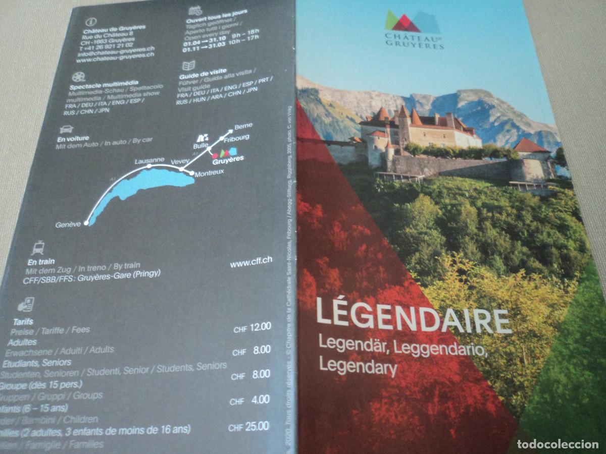 Travel Brochures: chateau gruyeres, informacion, varios idiomas