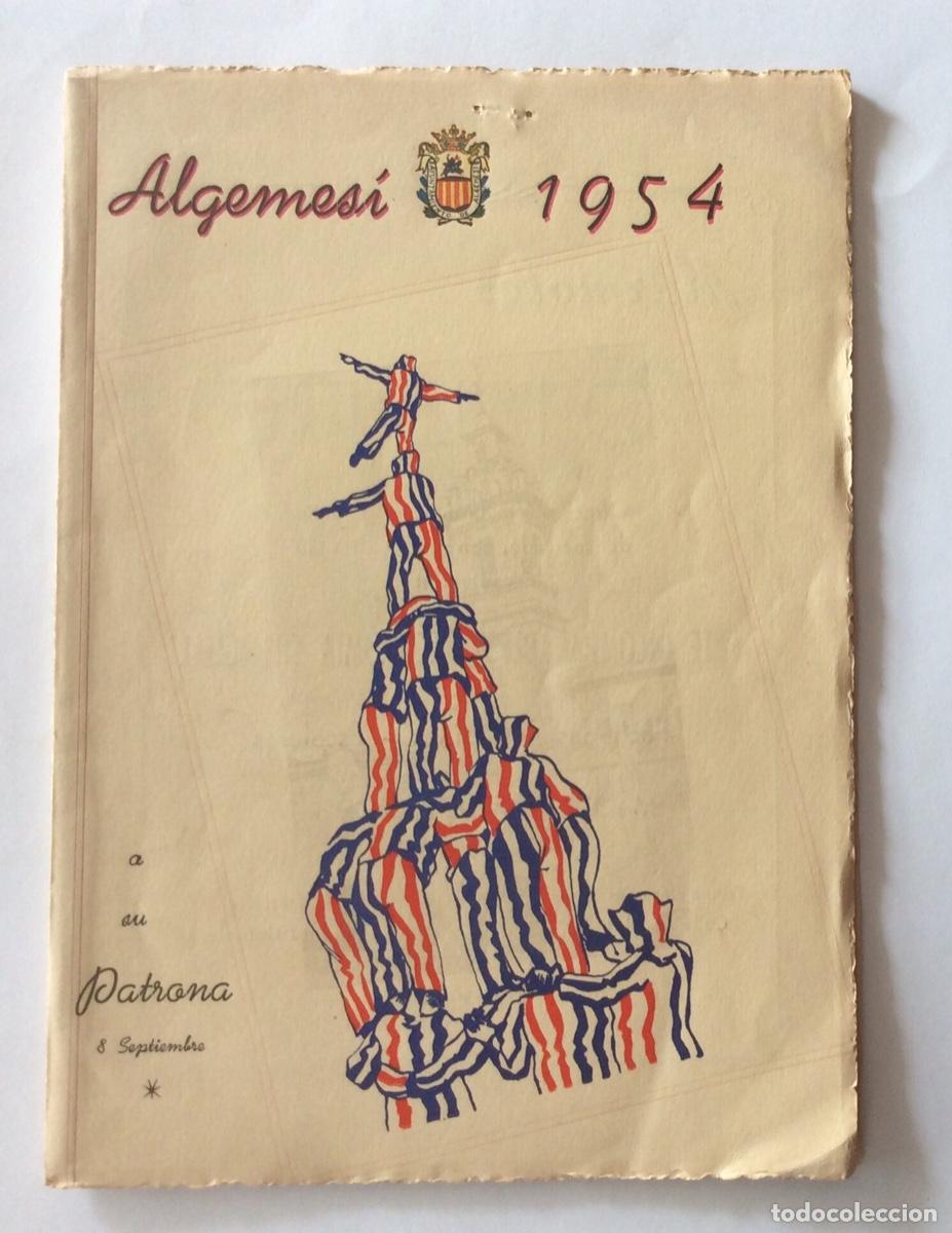 Tourismusbrosch&uuml;ren: PROGRAMA FIESTAS SEPTIEMBRE 1954 ALGEMES&Iacute; VALENCIA
