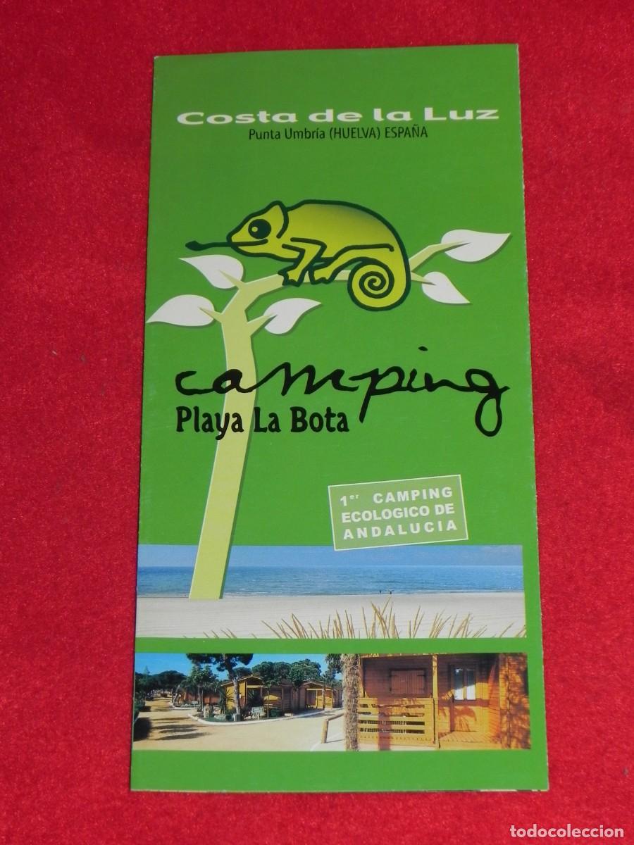Brochures de tourisme: Folleto Camping La Bota, Punta Umbr&iacute;a - Huelva, a&ntilde;o 2003 (Ver mas fotos).