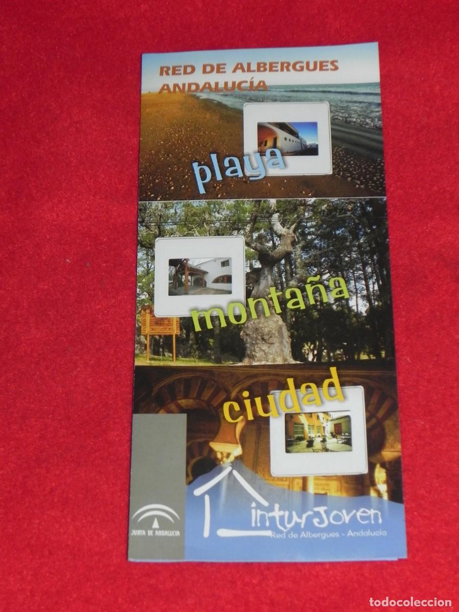 Folletos de turismo: Folleto Inturjoven, Red de Albergues de Andaluc&iacute;a, A&ntilde;o 2003 (Ver otra foto).