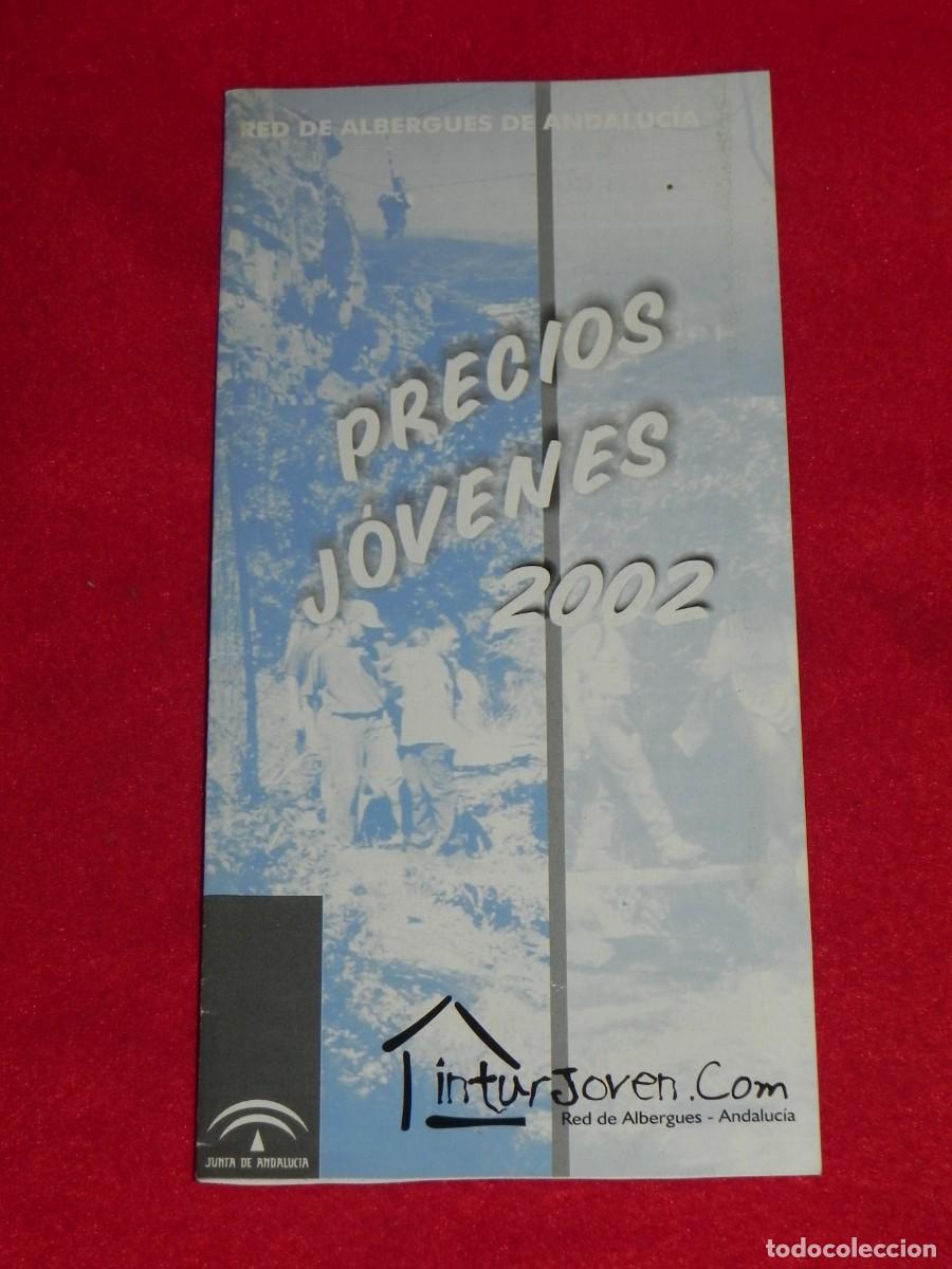 Brochures de tourisme: Folleto Precios Jovenes 2002, Inturjoven Andaluc&iacute;a (Ver otra foto).