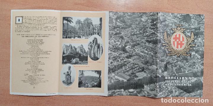 Brochures de tourisme: FOLLETO TURISMO. BARCELONA THE PEARL OS THE MEDITERRANEAN. EN INGL&Eacute;S.