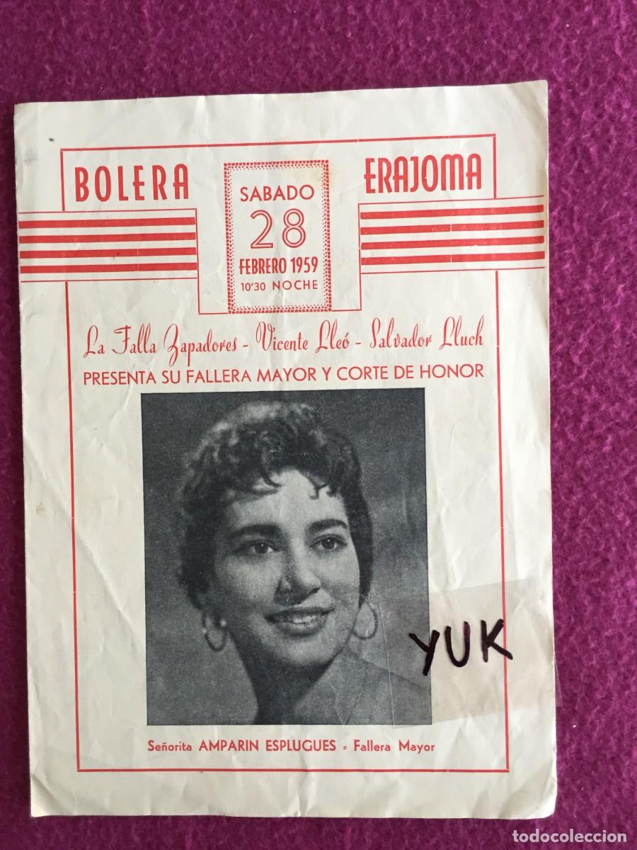 Travel Brochures: DIPTICO PRESENTACION FALLERA MAYOR - 1959 - FALLA ZAPADORES ... FALLAS DE VALENCIA