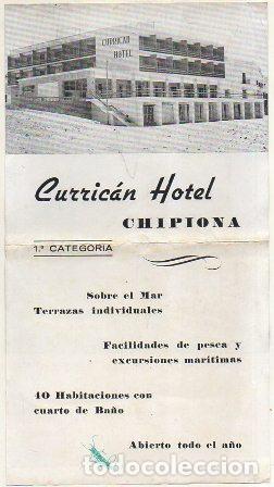 Travel Brochures: FOLLETO TURISTICO. CURRICAN HOTEL. CHIPIONA A-FOTUR-1222