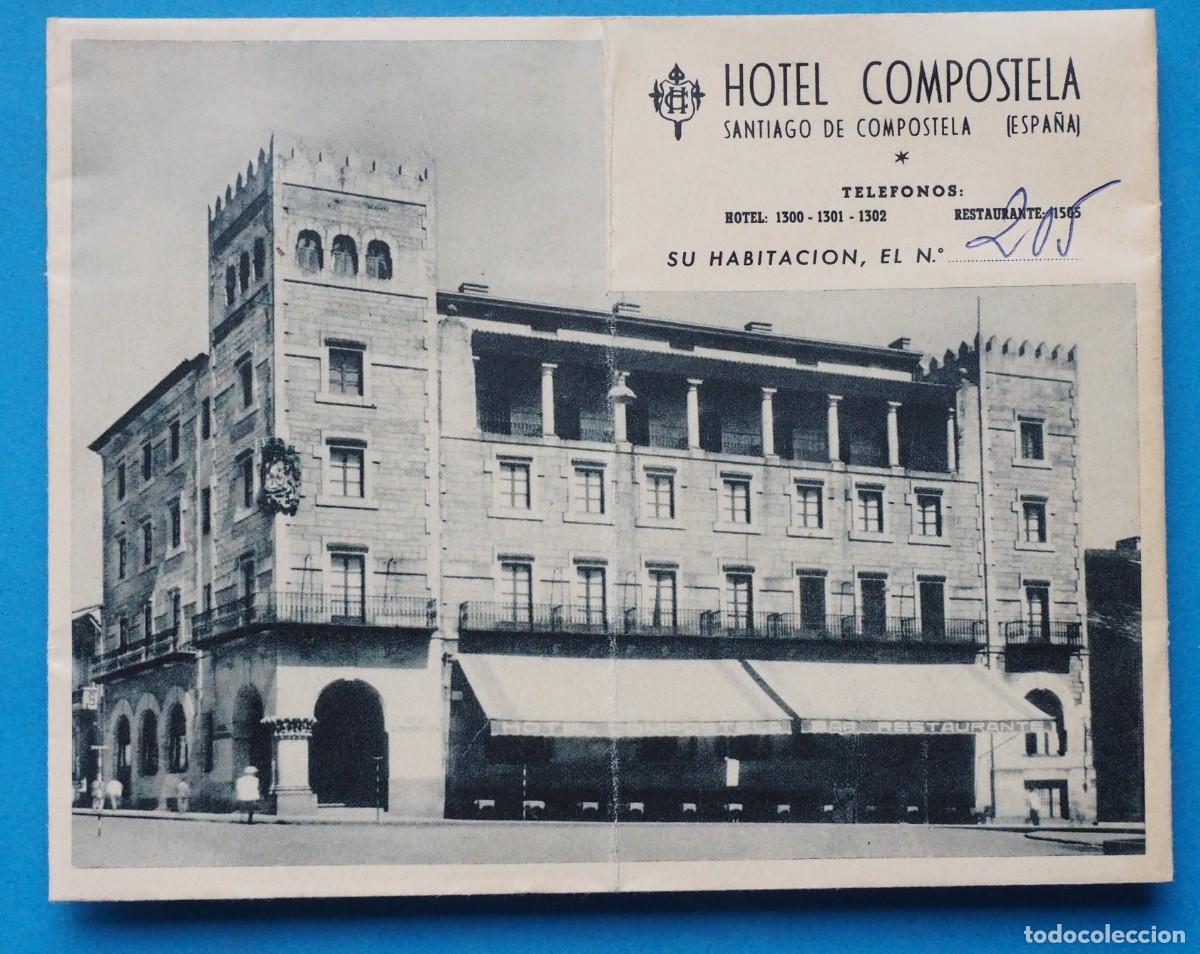Tourismusbrosch&uuml;ren: FOLLETO PUBLICITARIO DE HOTEL COMPOSTELA: SANTIAGO DE COMPOSTELA (GALICIA)