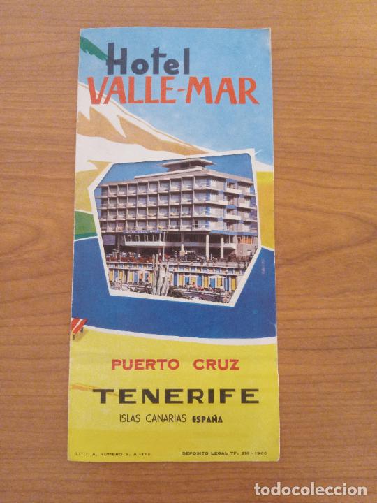 Folhetos de turismo: FOLLETO TURISTICO. HOTEL VALLE-MAT. PUERTO CRUZ, TENERIFE
