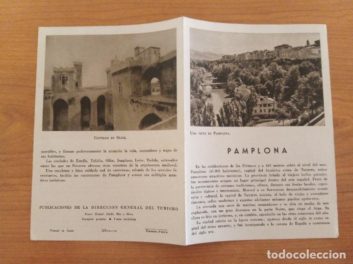 Foglietti di turismo: FOLLETO TURISTICO. PAMPLONA. DIRECCI&Oacute;N GENERAL DEL TURISMO